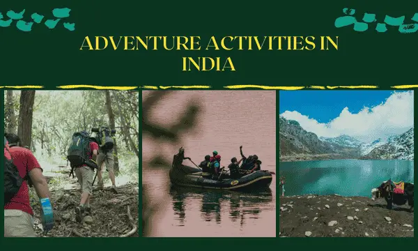 adventure activities in India